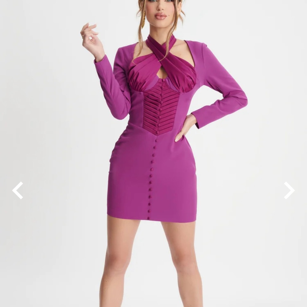 Lavish alice size 6 purple corset dress